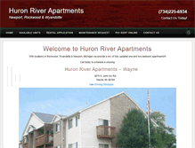Tablet Screenshot of huronriverapartments.com